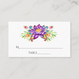 Waterverf Indiase Lotus Flower Plaatskaartje