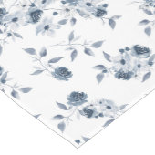 Waterverf Indigo Blue Floral Table Runner Medium Tafelloper (Hoek)