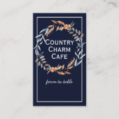 Waterverf Indigo Blue Wreate Visitekaartje (Voorkant)