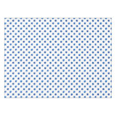Waterverf indigoblauw pokadots patroon tafelkleed (Voorkant (Horizontaal))