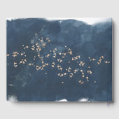 Waterverf Indigoshine Weddenschap Gastenboek (Achterkant)