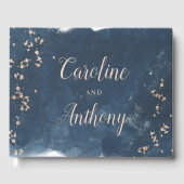 Waterverf Indigoshine Weddenschap Gastenboek (Voorkant)