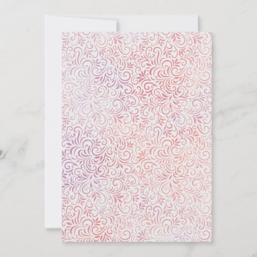 Waterverf Indische bruiloft Olifant Sangeet Kaart (Achterkant)