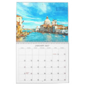 Waterverf - indrukken in italië kalender (Jan 2027)