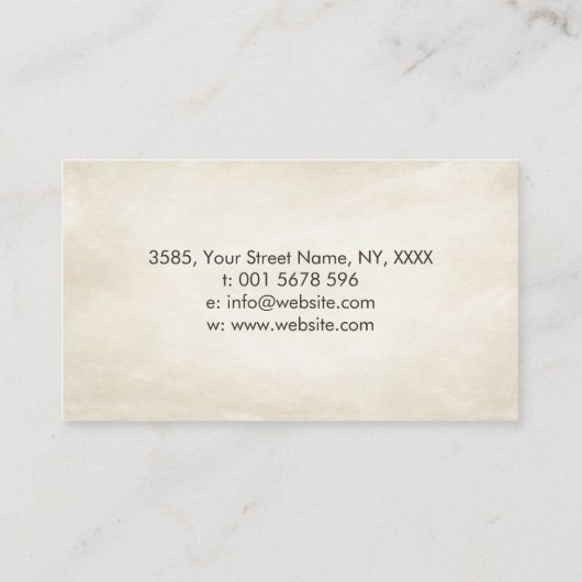 Waterverf Infinity Symbool - boomstructuur Visitekaartje (Achterkant)