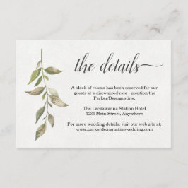 Waterverf-informatie / uitbreidingskaart informatiekaartje