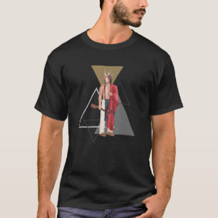 Waterverf inheemse Amerikaanse stunts T-shirt