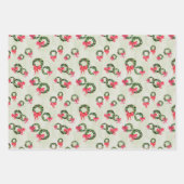 Waterverf & Inkt Kerstkransen Cadeauverpakking Inpakpapier Vel (Voorkant)