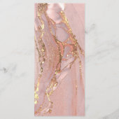 waterverf inkt marmer Menu (Achterkant)