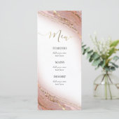 waterverf inkt marmer Menu (Staand voorkant)