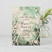 Waterverf Inkt plashlijfolie onder het Zee 16 Kaart (Staand voorkant)