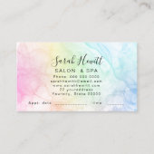 waterverf Inkt Salon en Spa Visitekaartje (Voorkant)