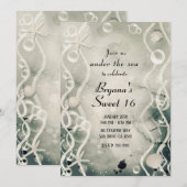 Waterverf Inkt Splash Pearl Grey Onder Zee Sweet Kaart (Voorkant / Achterkant)