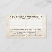 Waterverf inktvlinder - nagelkunstenaar visitekaartje (Achterkant)