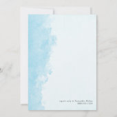 Waterverf Inktwas Textuur Boy Baby Sprinkle Kaart (Achterkant)