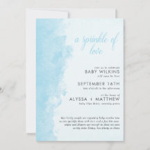 Waterverf Inktwas Textuur Boy Baby Sprinkle