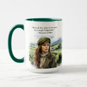 Waterverf Inspirerend Ierse vrouw Quote 15oz Mok (Links)