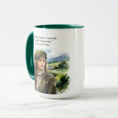 Waterverf Inspirerend Ierse vrouw Quote 15oz Mok (Voorkant links)