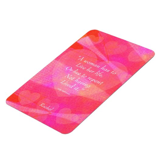 Waterverf Inspirerend prijsopgave voor vrouwen Magneet (Linkerzijde)