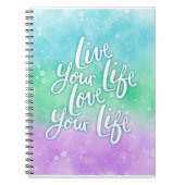 Waterverf, Inspirerend quote Notitieboek (Voorkant)