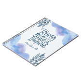 Waterverf Inspirerend Quote Teacher Planner Notitieboek (Linkerzijde)