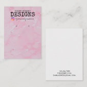 Waterverf Instagram Earring Display Kaart Visitekaartje (Voorkant / Achterkant)