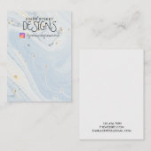 Waterverf Instagram Earring Display Kaart Visitekaartje (Voorkant / Achterkant)