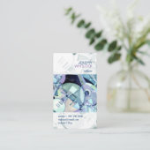 Waterverf Instrumenten Muzikant Visitekaartje (Staand voorkant)