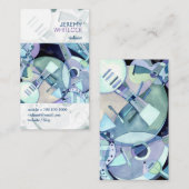 Waterverf Instrumenten Muzikant Visitekaartje (Voorkant / Achterkant)