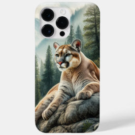 Waterverf iPhone / iPad hoesje met bergleeuw