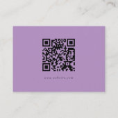 Waterverf Iris Baby shower QR Code Registry Informatiekaartje (Achterkant)