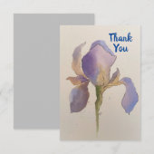 Waterverf Iris Bedankt voor je briefkaart (Voorkant / Achterkant)