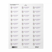 Waterverf Iris Bloemen Kinderen Aangepaste Naamlab Etiket (Full Sheet)