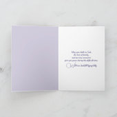 Waterverf Iris boeket sympathie Kaart (Binnen)