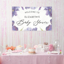 Waterverf Iris Floral Spring Garden Welcome Sign