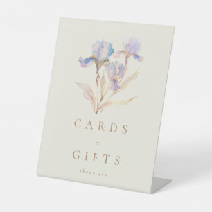 Waterverf Iris Kaarten en geschenken Reclamebord Met Voetstuk