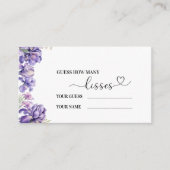 Waterverf Iris Lila Bloem baby shEnclosure Kaart (Voorkant)