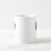 Waterverf Iris Mason Jar Paarse Bloem Mok (Center)