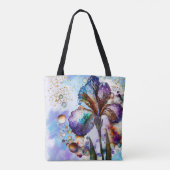 Waterverf Iris Tote Bag (Achterkant)