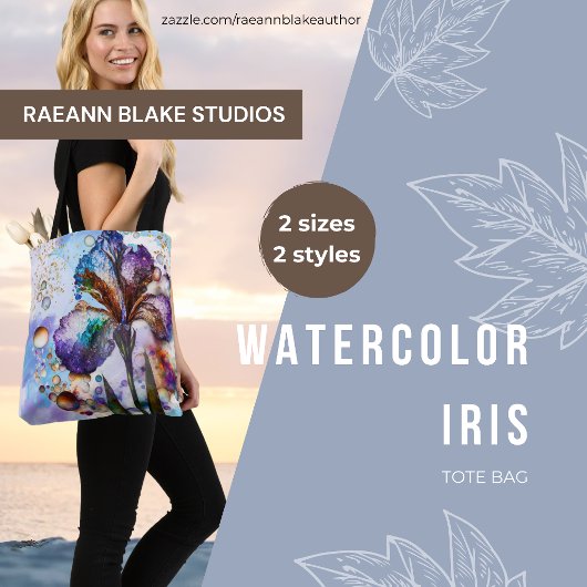 Waterverf Iris Tote Bag