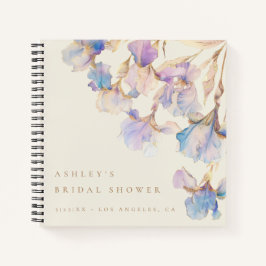 Waterverf Iris Vrijgezellenfeest gastenboek Notitieboek