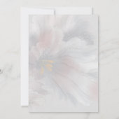 Waterverf Iris Wedding Kaart (Achterkant)