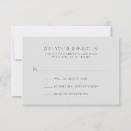 Waterverf Iris Wedding RSVP Kaartje