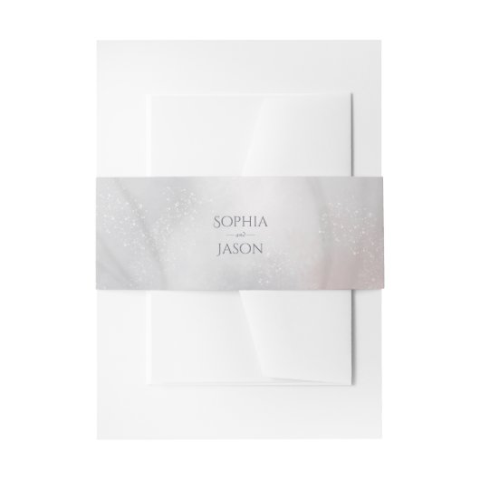 Waterverf Iris Wedding Uitnodigingen Wikkel (Voorkant Voorbeeld)