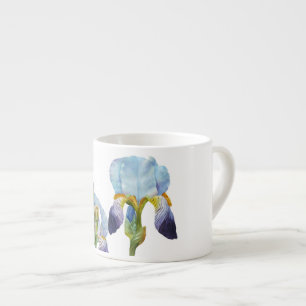 Waterverf Irises Espresso Kop
