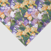 Waterverf Irises/Floral-ontkoppelingspambacht Tissuepapier (Detail)