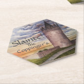 Waterverf Irish Castle Slainte Onderzetter (Schuin)