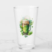 Waterverf Irish Green Beer St Patricks Day Glas (Achterkant)