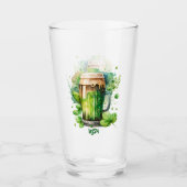 Waterverf Irish Green Beer St Patricks Day Glas (Voorkant)