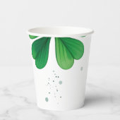 Waterverf Irish Leaf St Patrick's Day Baby shower Papieren Bekers (Achterkant)